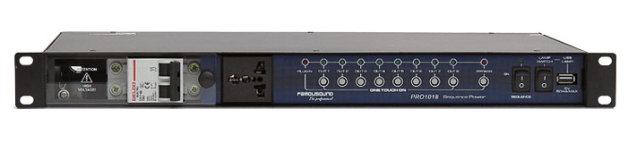 FAMOUSOUND PRO1018电源时序器前面板